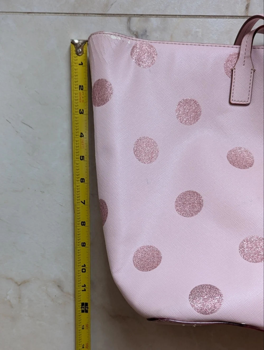 Kate Spade | Haven Lane Hani Plum Dawn Glitter Polka Dots Tote